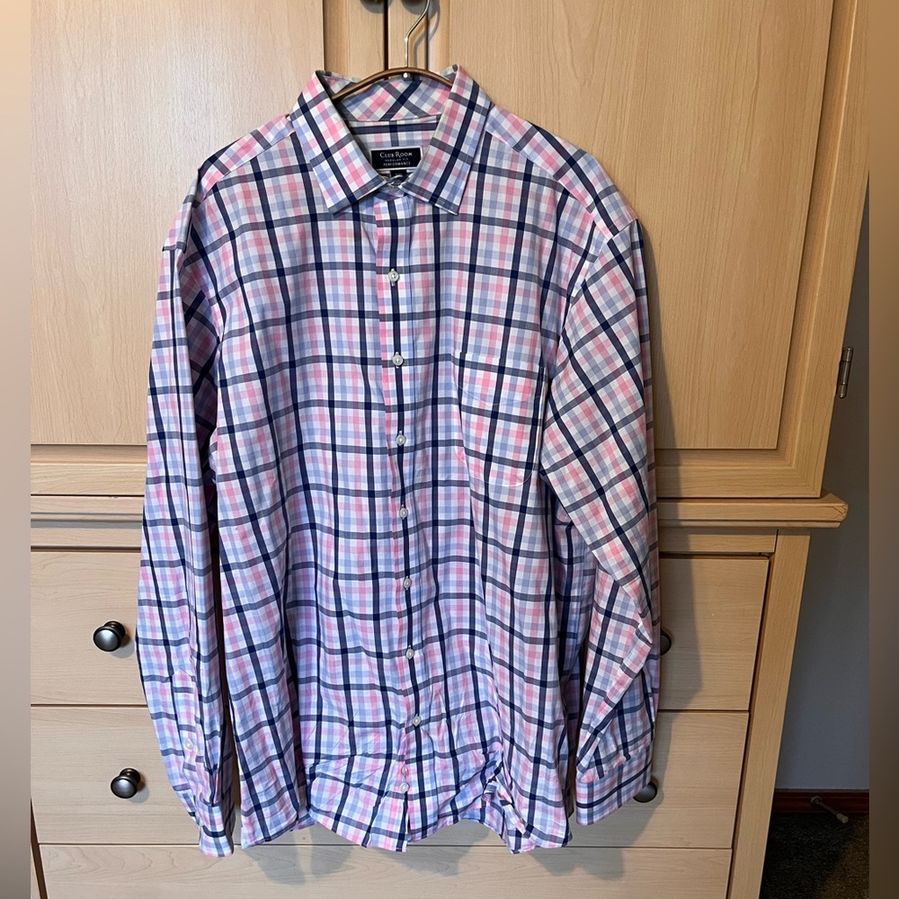 Club Room Multicolor Plaid Button-Down Shirt